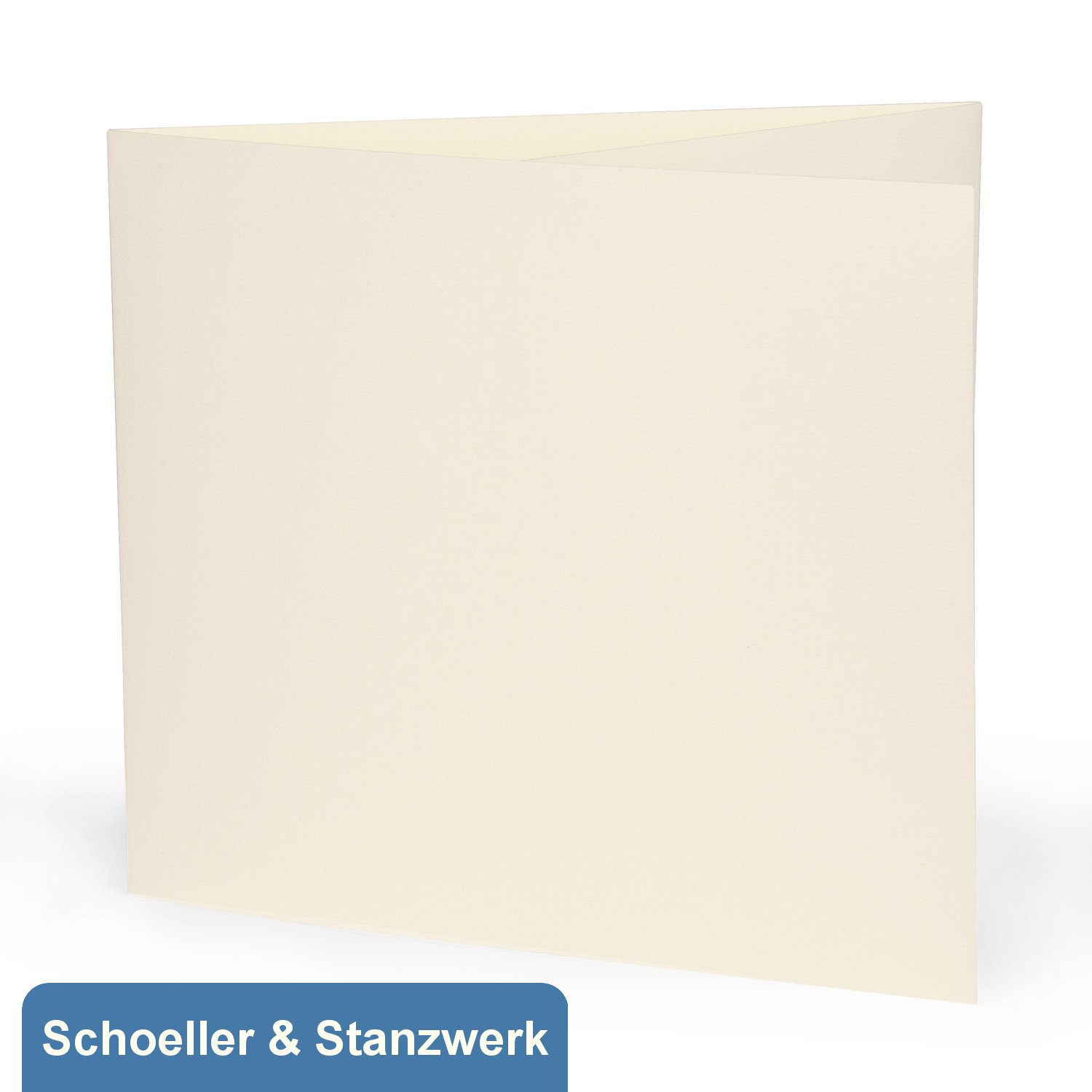 Schoeller & Stanzwerk© - 10 Stück 3-teilige Portraitmappen für 13x18 cm Fotos mit 2 Passepartouts und Bildertasche in creme