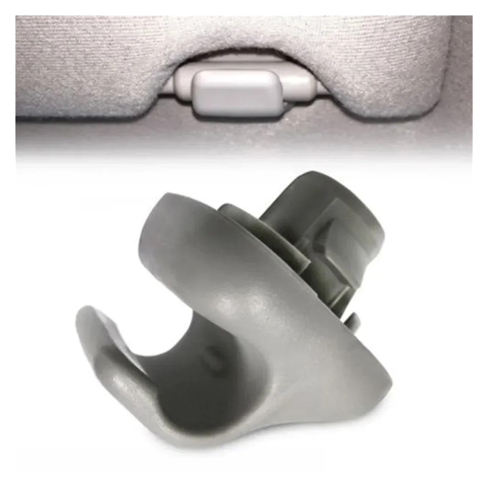 2 Clip Visiera Parasole Per Honda Accord/Civic/CR-V - Ricambio Grigio, Codice 88217S04003ZA - Foto 3