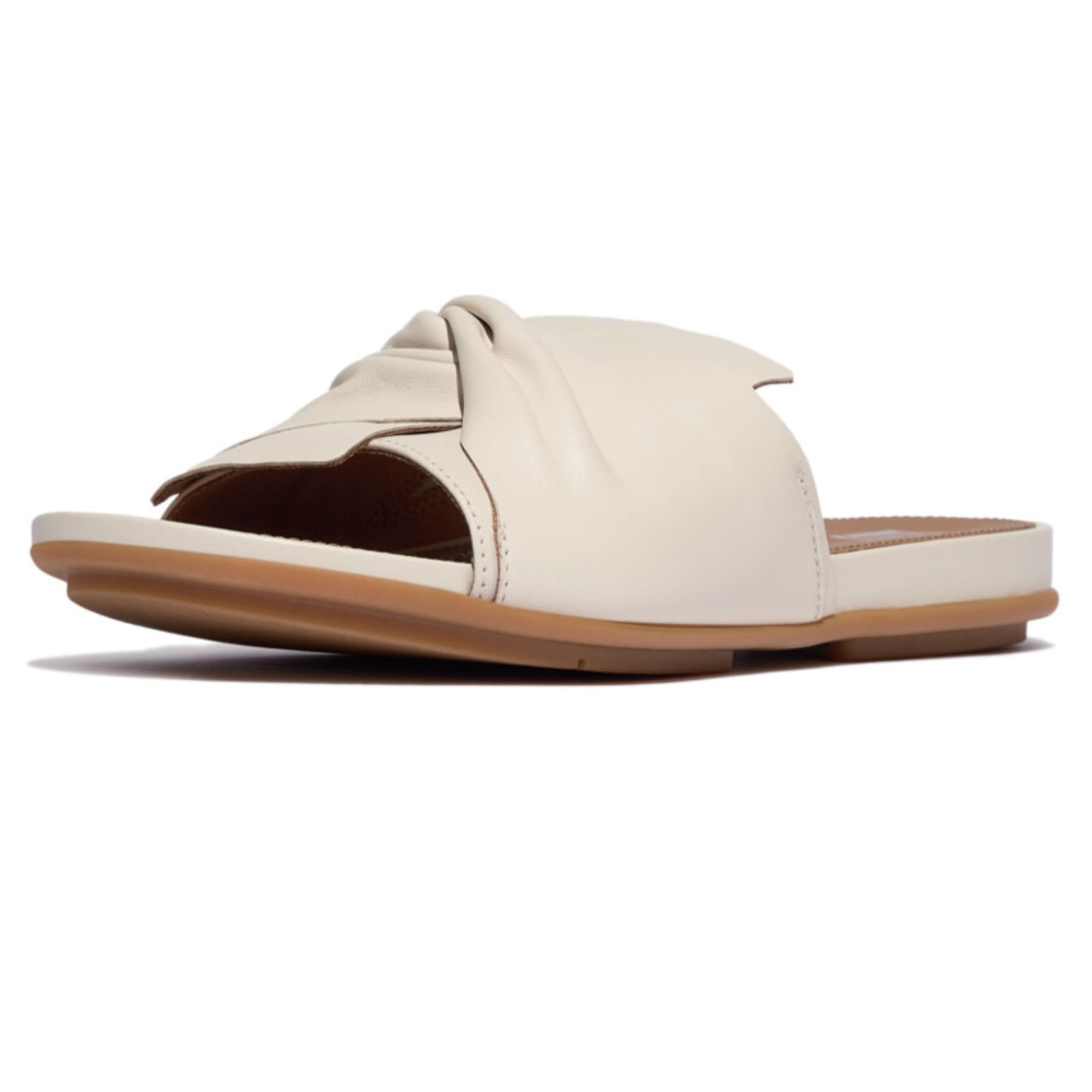 FitFlop Women's Gracie Soft-Twist Leather Slides Wedge Sandal