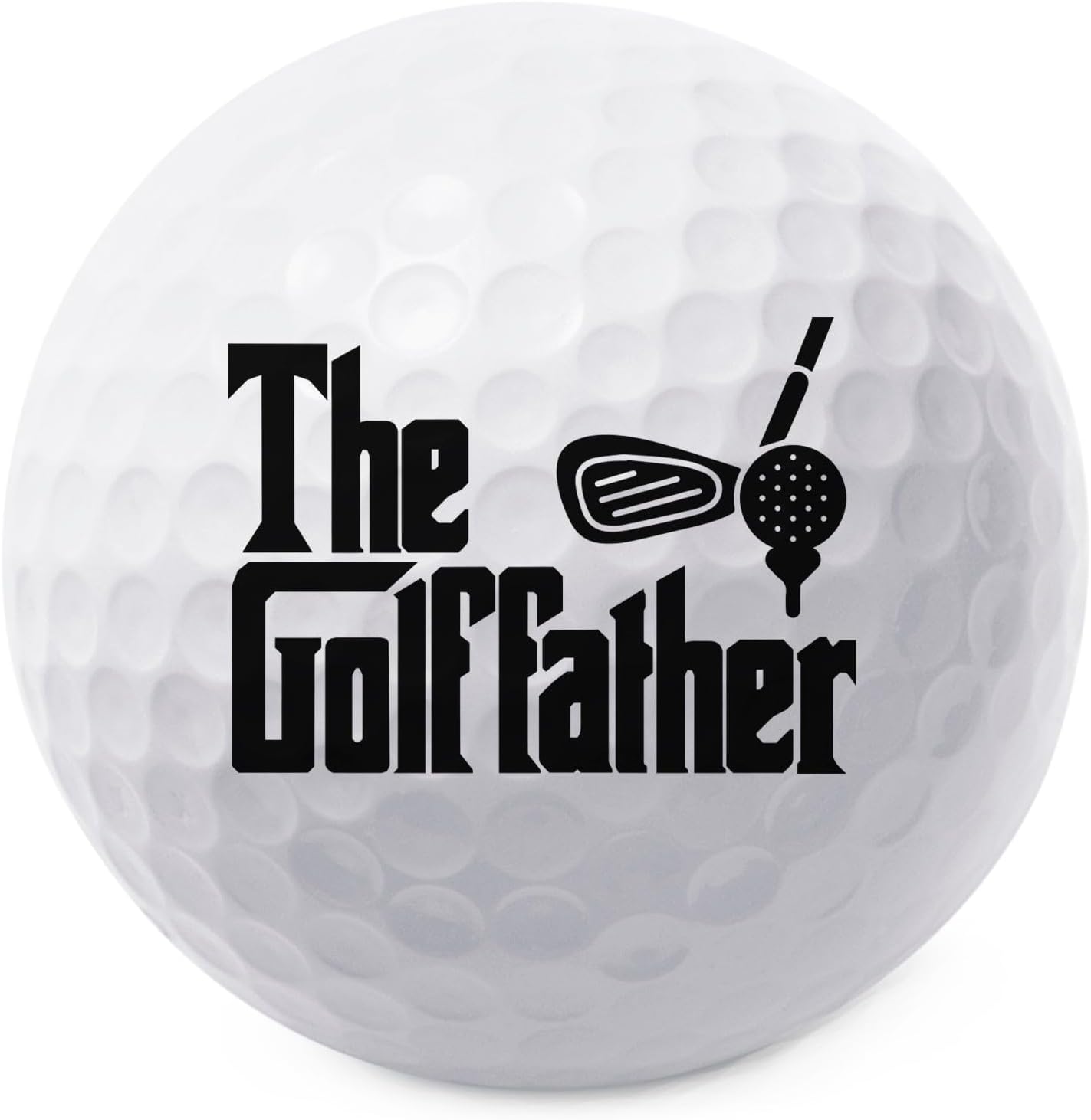 TeesAndTankYou The Golf Father Golf Ball - Novelty Gift for Men Golfers and Dad