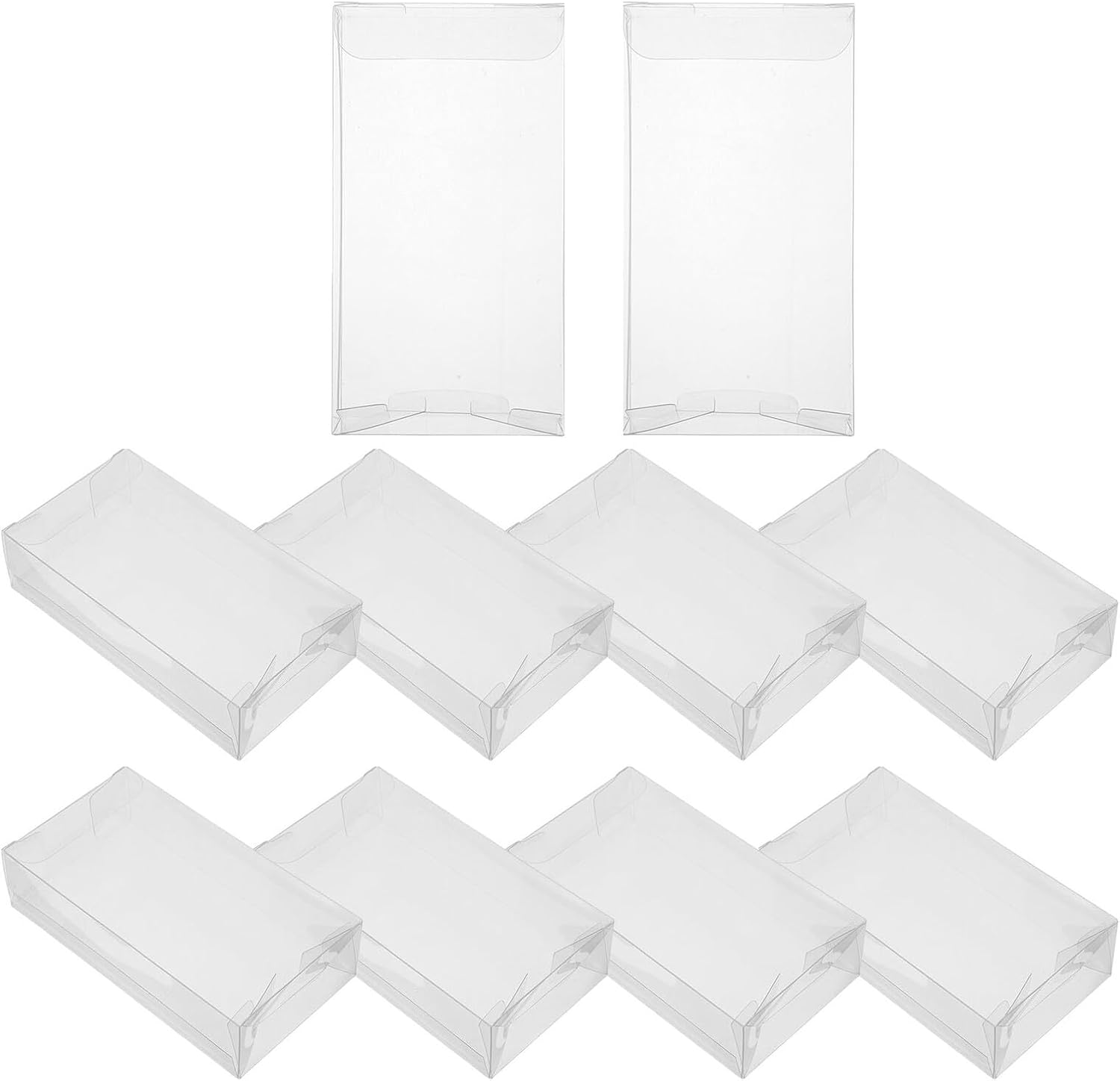 OHPHCALL 10pcs Plastic Treat Boxes for Candy, Cookies Xmas Halloween