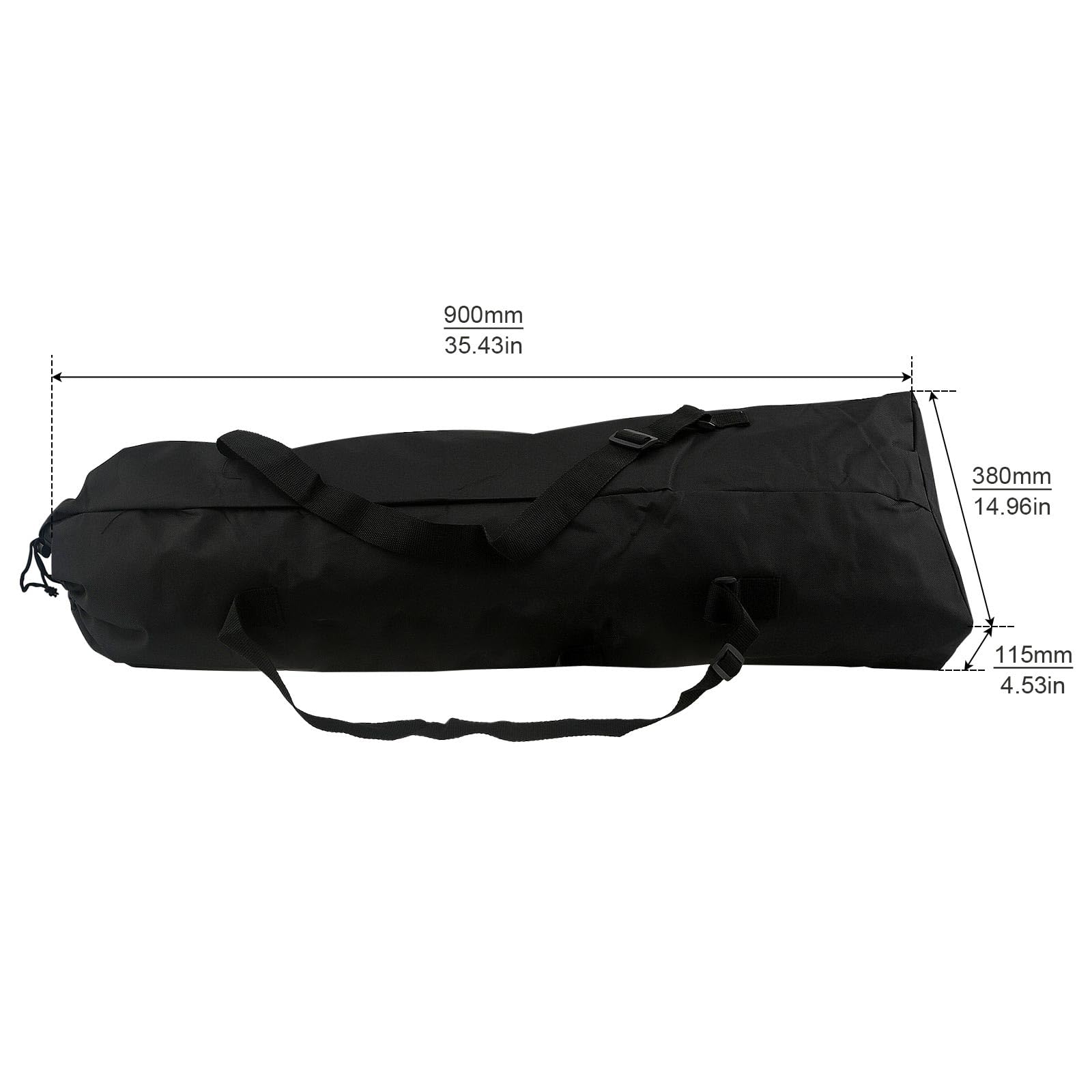 Sac à Dos imperméable pour Skateboard Léger et Pliable pour Les trajets Quotidiens et Les Voyages | Sangles réglables et Fermeture à Cordon | Sac de Transport Compact (90 cm x 38 cm)