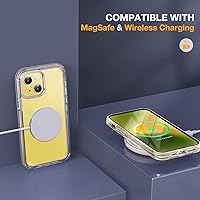 Vista 1336 de Miracase - Funda magnética para iPhone 13 Pro Max de 6.7 pulgadas (compatible con MagSafe), transparente, completo, protector de pantalla de vidrio