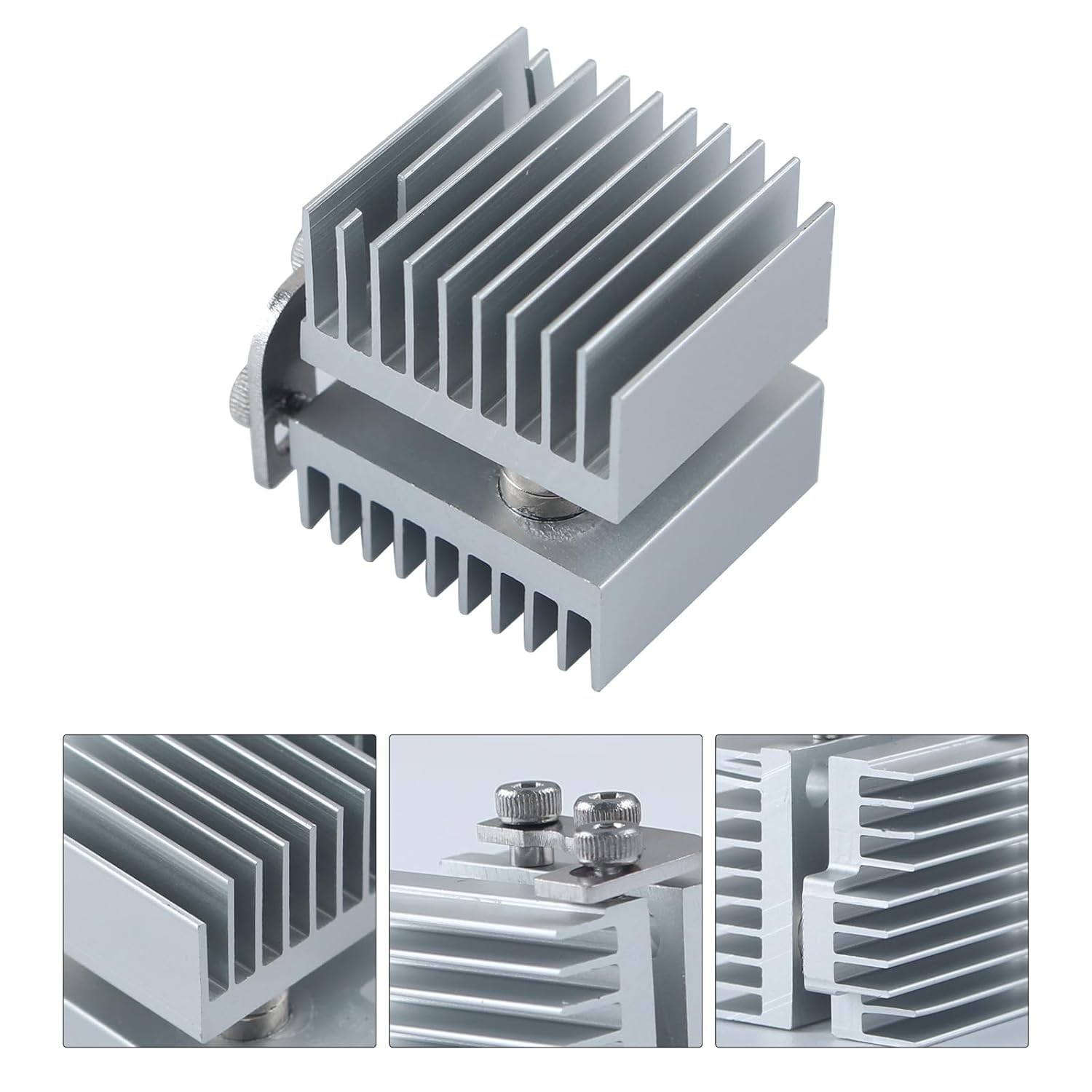 Repuesto de disipador de calor para Flashforg AD5X: radiador disipador de calor de aluminio plateado para cabezal de impresión, bloque de enfriamiento rápido, accesorios de impresora 3D Hotend