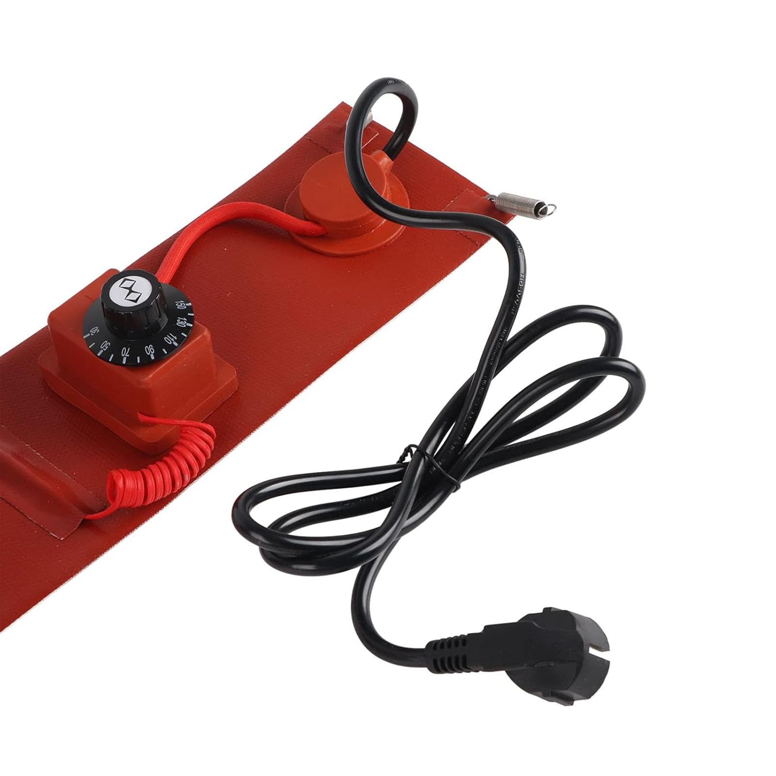 Calentador de Tambor de Metal Silicona 200L 1000W 30-150 ℃ 125 mm x 1740 mm Almohadilla térmica para Calentador de Barril, Calentador de Barril, Banda calefactora de Tambor