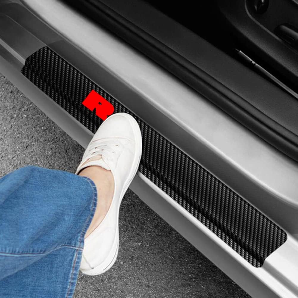 Car Door Sill Sticker for R 1500 2500 M 3500 Carbon Fiber