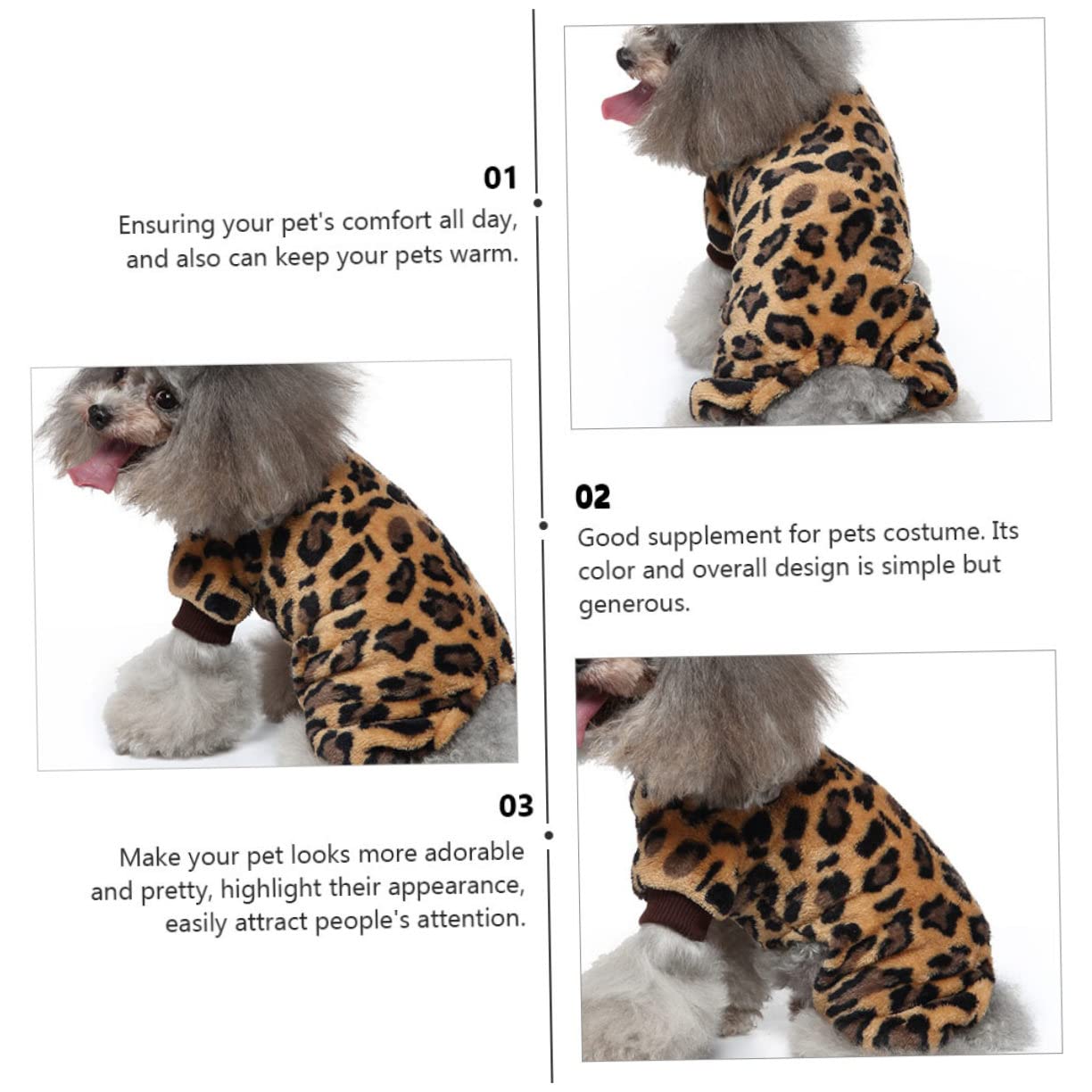 Sosoport 4pezzi Abbigliamento Per Cani Costumi Autunnali Adorabili Per Animali Domestici Comodi e Decorativi Per Passeggiate e Fotografie