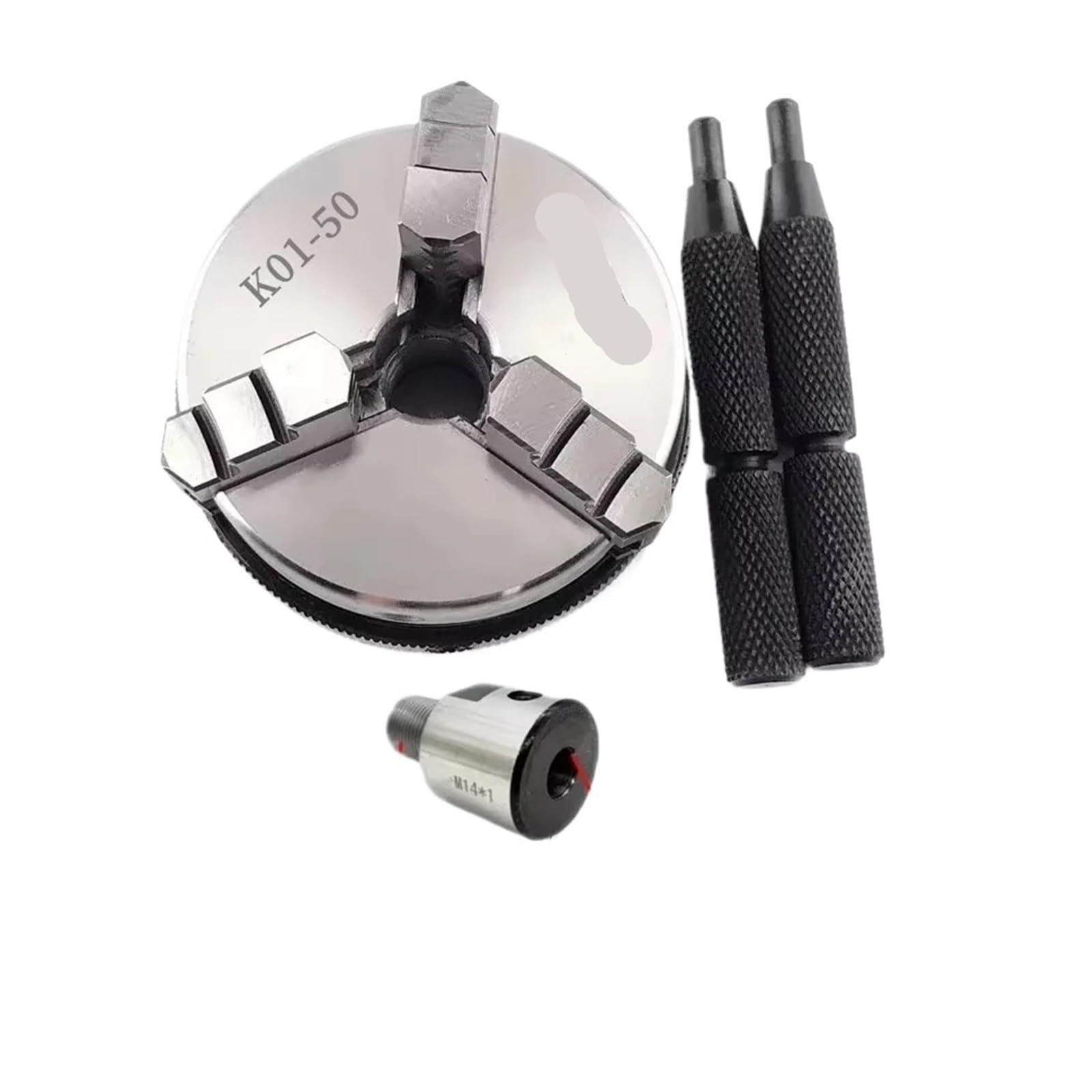 Iklaaqetbxps K01-50 And 19Mm K01-50 Hand-Tightened 3-Jaw Self-Centering Precision Lathe Chuck