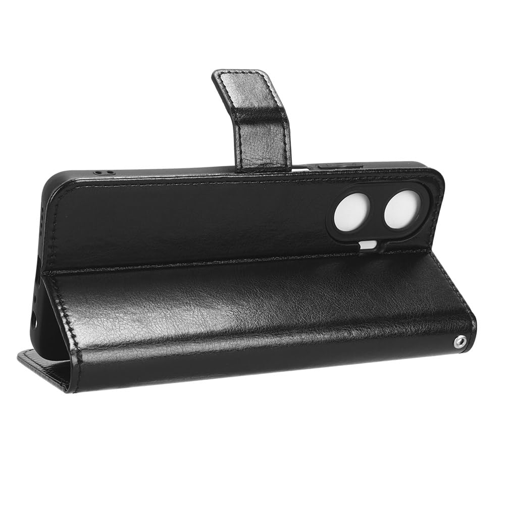 CUSTODIA LIBRO PER REALME C55 LIBRETTO SMART MAGNET CASE NERO - Foto 6