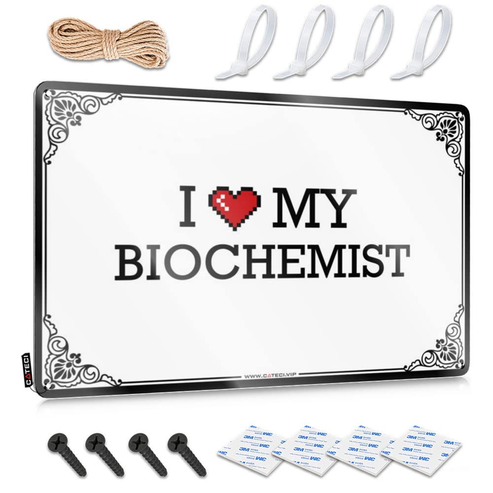 Large Funny Wall Art, Basement Decor Reusable I Love My Biochemist | Farmhouse Scoreboard Decor(30X40CM)