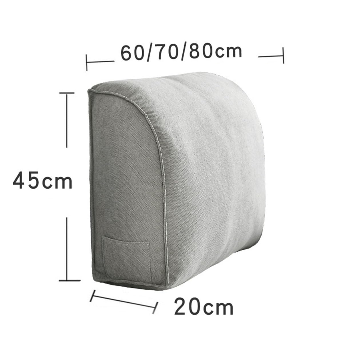 Cuscino a cuneo extra spesso per divano e letto, cuscino decorativo per supporto lombare, cuscino per collo e schiena, ideale per lettura e testiera