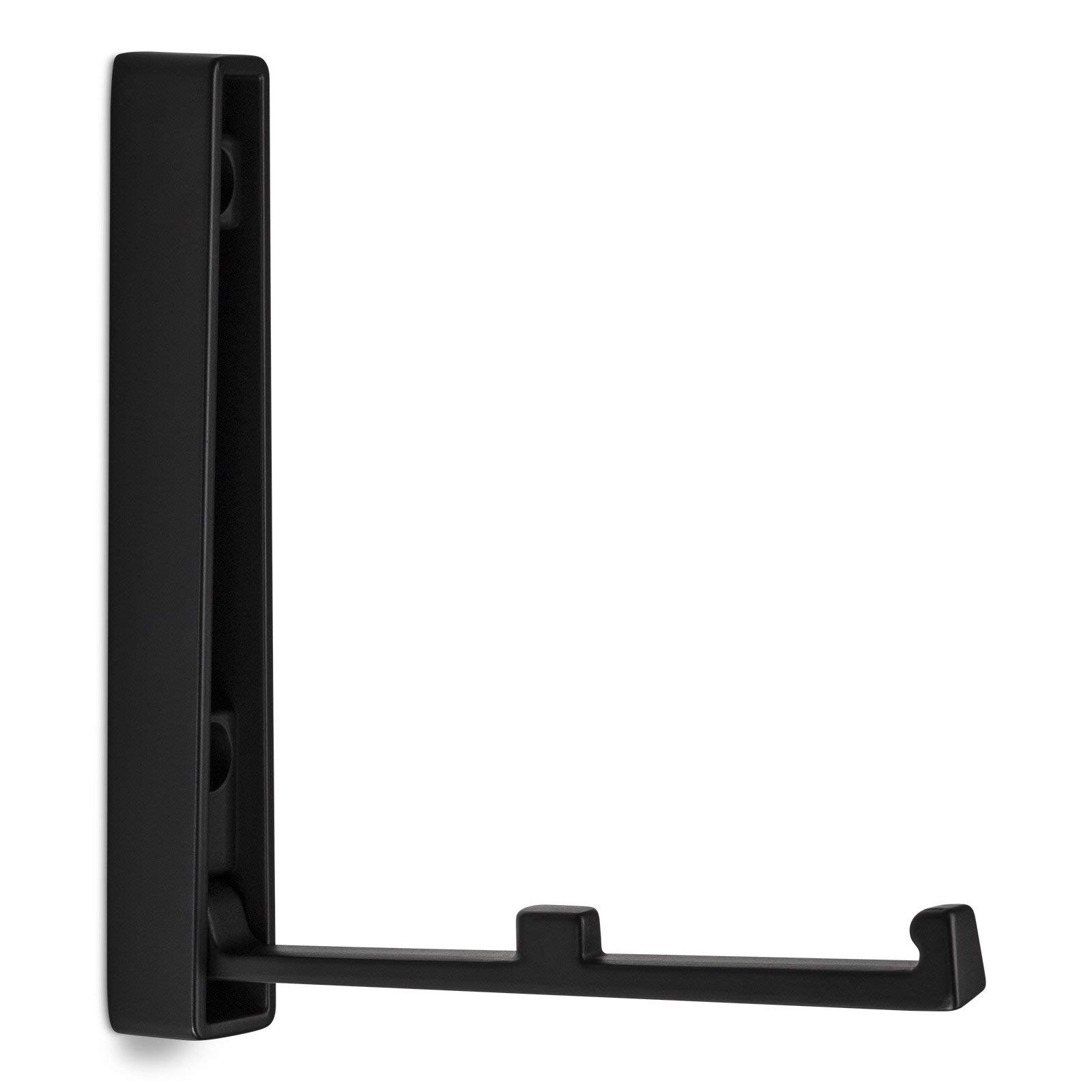SO-TECH® - Juego de 2 ganchos plegables (120 x 16 x 15 mm), color negro