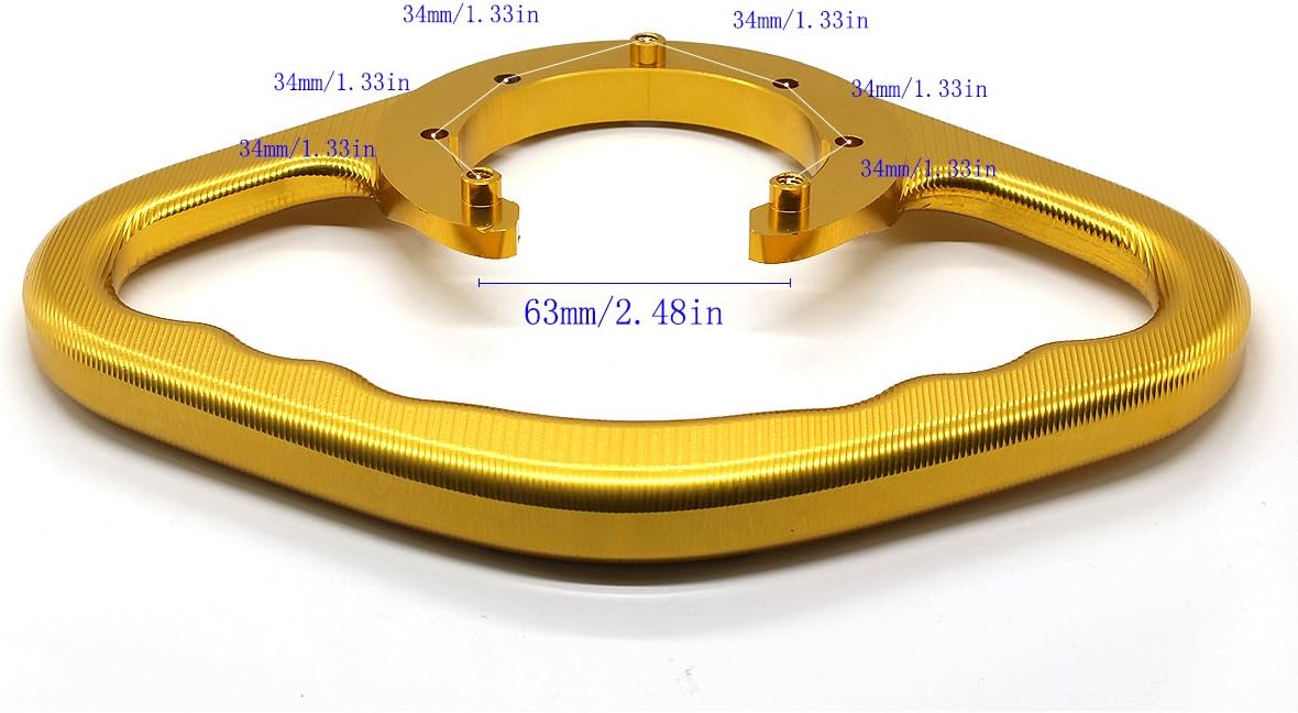 Motorcycle CNC Passenger Handle Grip Tank Handle Grab Compatible with Yamaha R6/R6S FZ6/FZ6R XJR 1300/Racer XSR 700 ABS MT-07/FZ-07 FZ-09/MT-09/SR