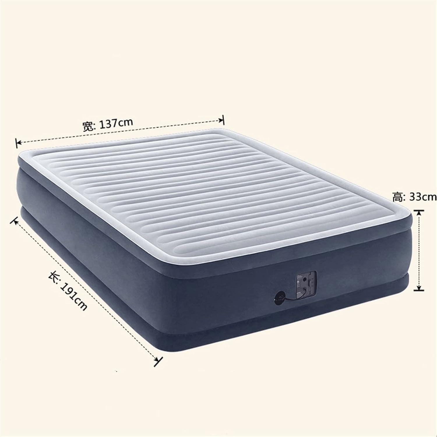 Air Cushion Bed Inflatable Mattress Single Air Cushion Bed Double Air Cushion Bed Household Folding Mattress Outdoor Portable Bed (Color : A Size : Double Bed) (A Single bed)