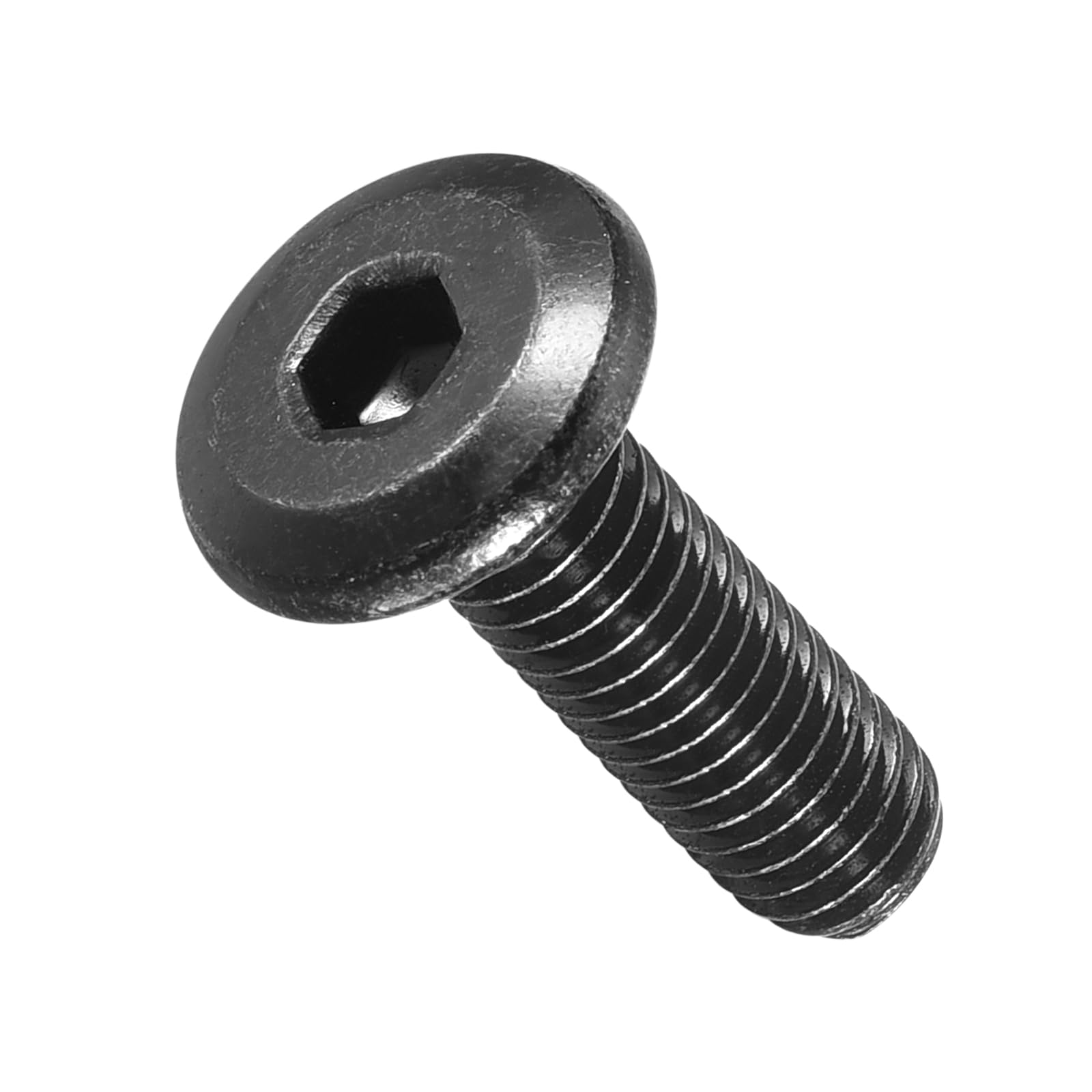METALLIXITY Flat Head Hex Socket Cap Screws Bolts(M5-0.8x16) 30Pcs, Steel Hex Socket Furniture Bolts Screws