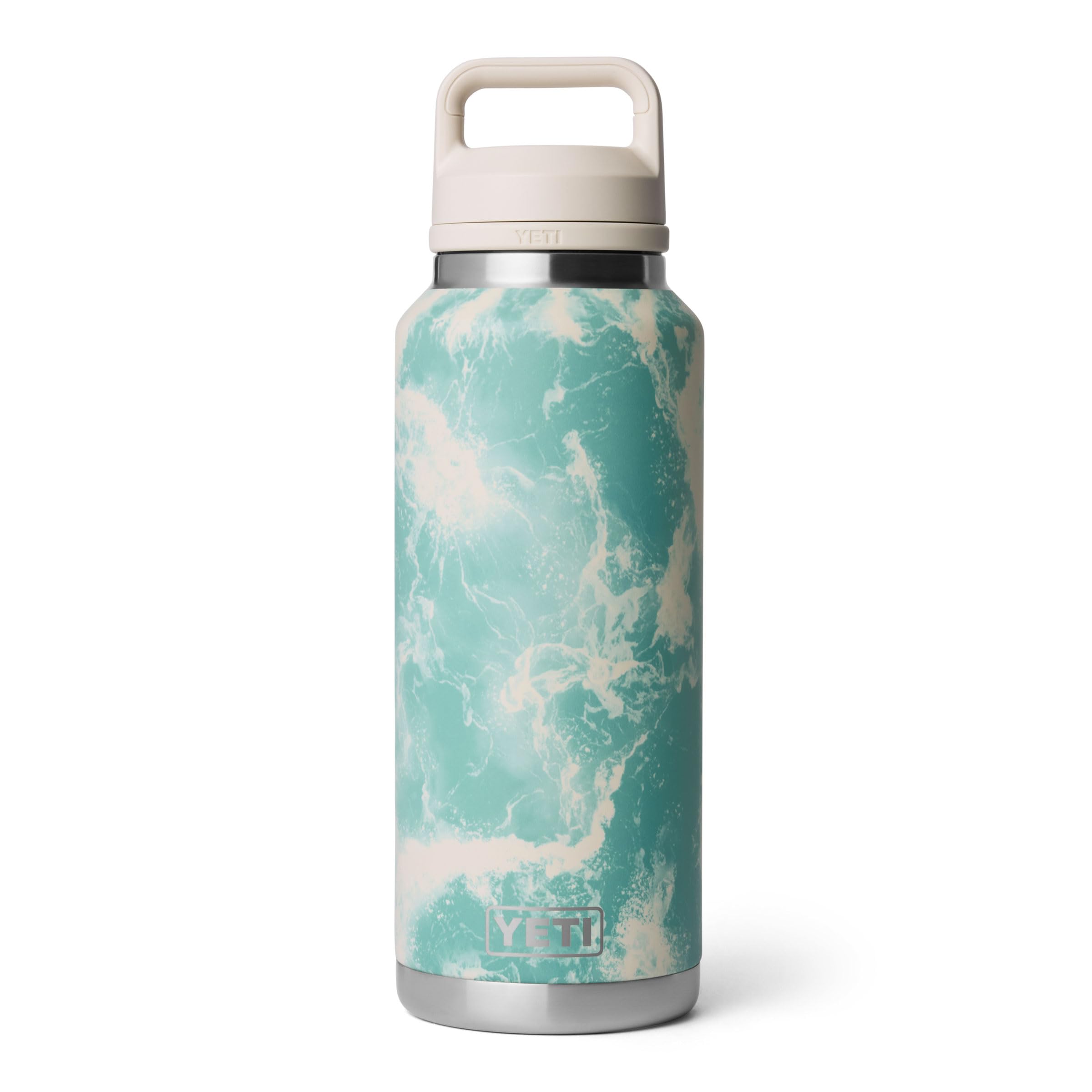YETI Rambler 46 oz Bottle, Leakproof, Vacuum Insulated, Stainless Steel with Chug Cap, Sea View — image 1