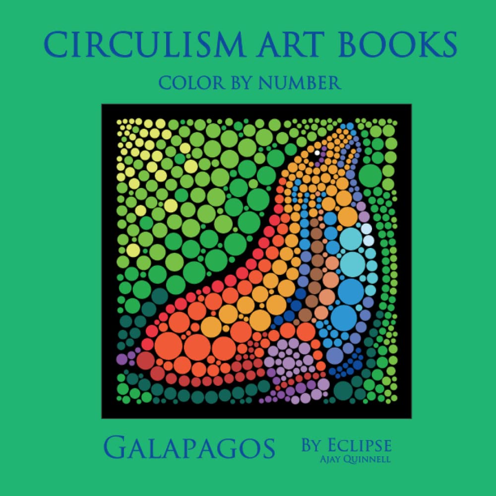 Galapagos - Color by Number Circulism book : Superior paper edition