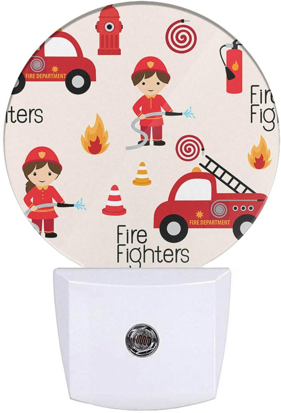 Uanvaha Fireman Night Light Firefighter Fire Alarm Fire Truck Safety