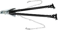 Provideautoparts Universal Tow Bar 5000 lbs Capacity, Adjustable 24-41" Width, Powder Coated Steel w/Chains for 2" Hitch