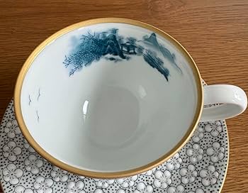 Amazon.co.jp: 畑萬陶苑 コーヒー碗 伊万里鍋島焼 カップ