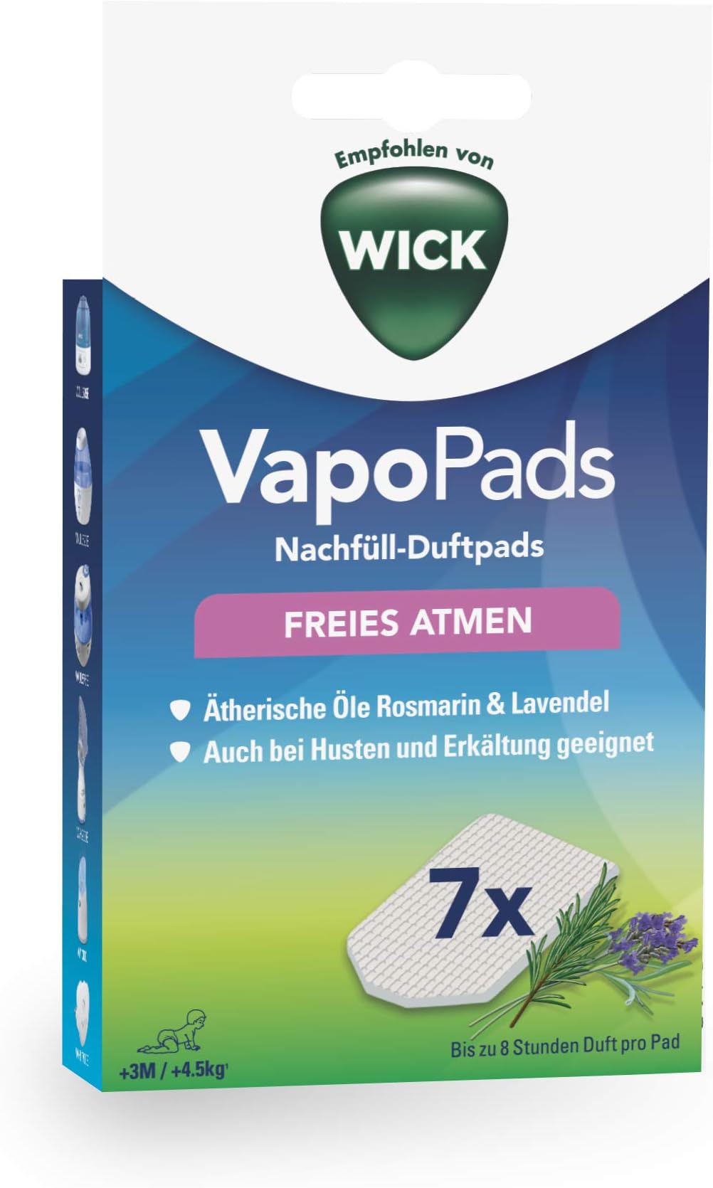 WickWBR7 1 P Comforting VapoPads Lavender / Rosemary Pack of 7