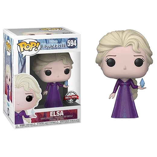 En Oferta Funko Pop! Disney: Frozen 2 - Elsa, Into The Unknown Nightgown With Ice Diamond Vinyl Figure, Amazon Exclusive