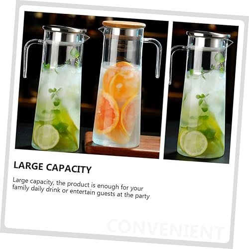 Miniatura 3 de UPKOCH Botella de agua fría Hervidor de té transparente Hervidor de té transparente Jarra de limonada Jarra de bebidas Jarra de bebidas Jarra de