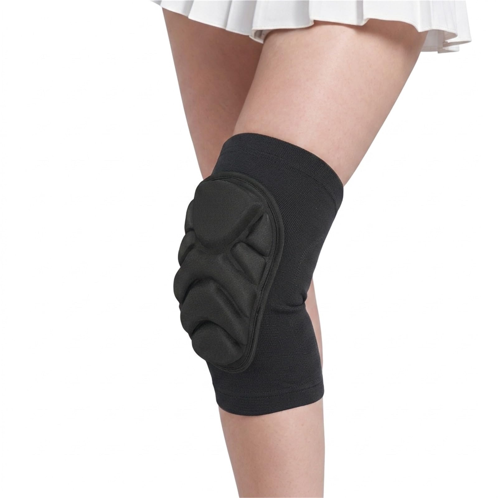 Rodilleras para hombre y mujer, mangas de compresión para rodilla con almohadilla de gel de espuma gruesa y silicona antideslizante para voleibol, baloncesto, levantamiento de pesas y jardinería.