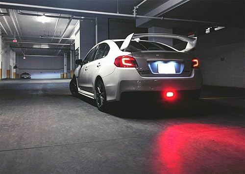 Miniatura 3 de Luz LED antiniebla trasera, estilo F1 de iJDMTOY, con función de señal destellante y luz trasera para Subaru Impreza WRX STi 2011 o modelos
