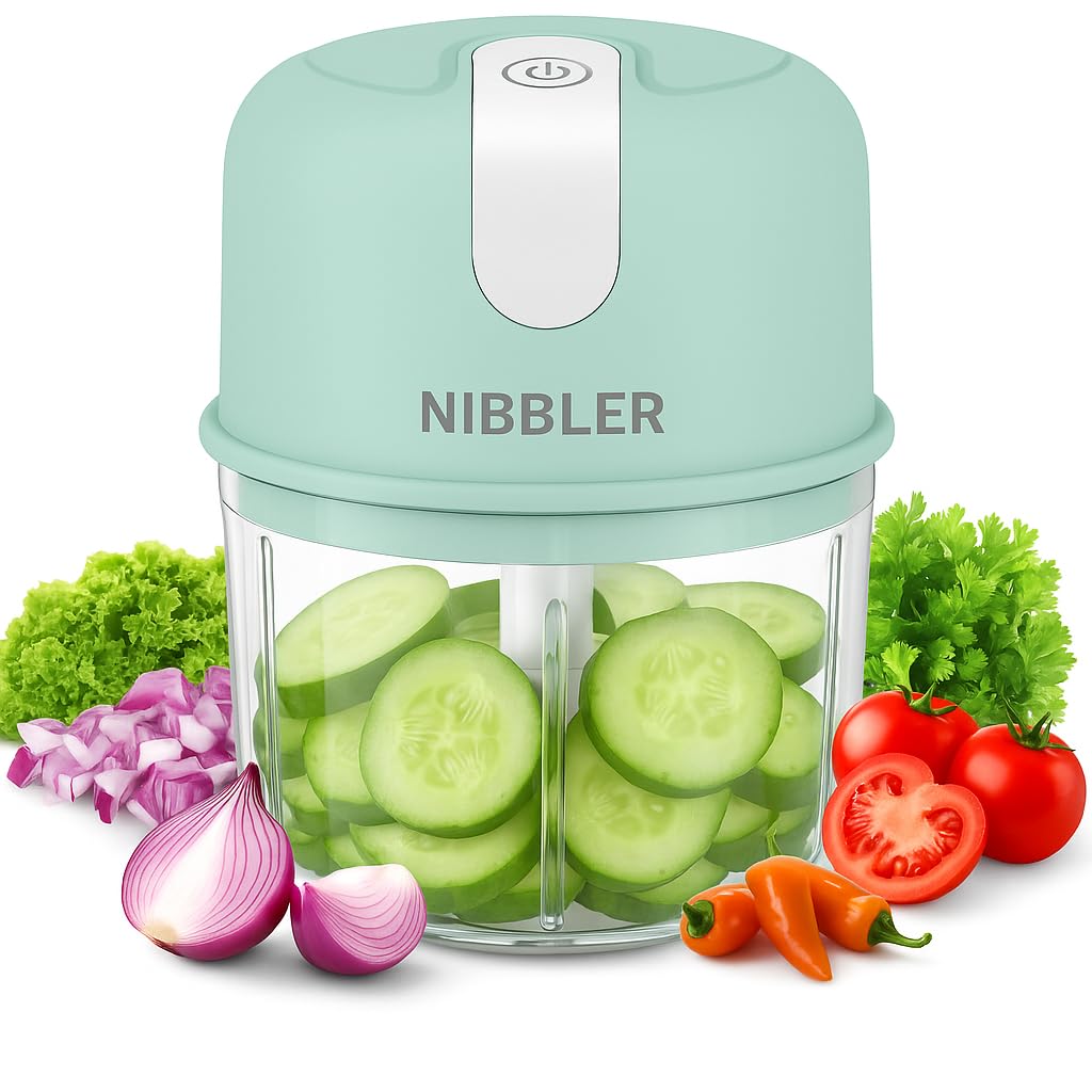 Scenty Rechargeable Mini Electric Chopper, 250ml | Food Grade Bowl & Stainless Steel Blades | One-Touch Operation for Garlic, Ginger, Onion, Veggies, Meat, Nuts-image-49