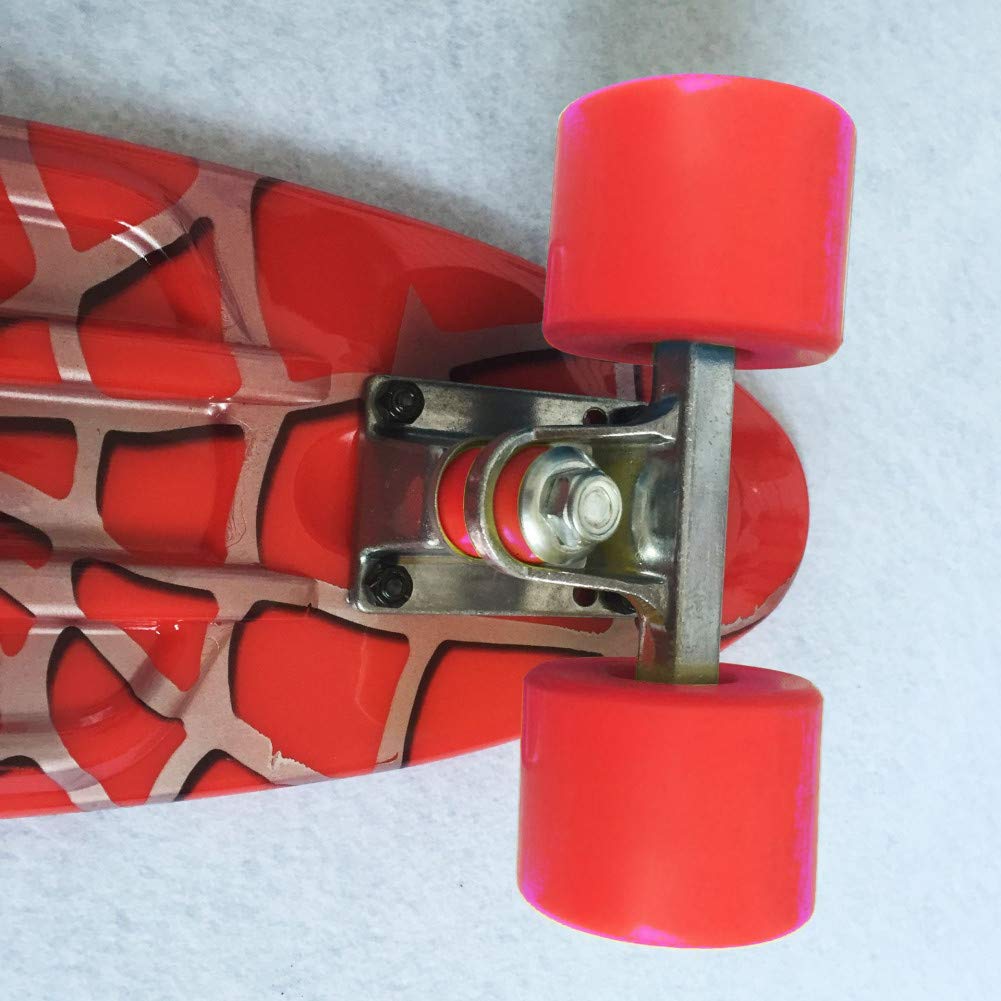 22" x 6" Mini Cruiser Skateboard for Girls Kids Boys Youth Beginners,Retro Plastic Skateboard