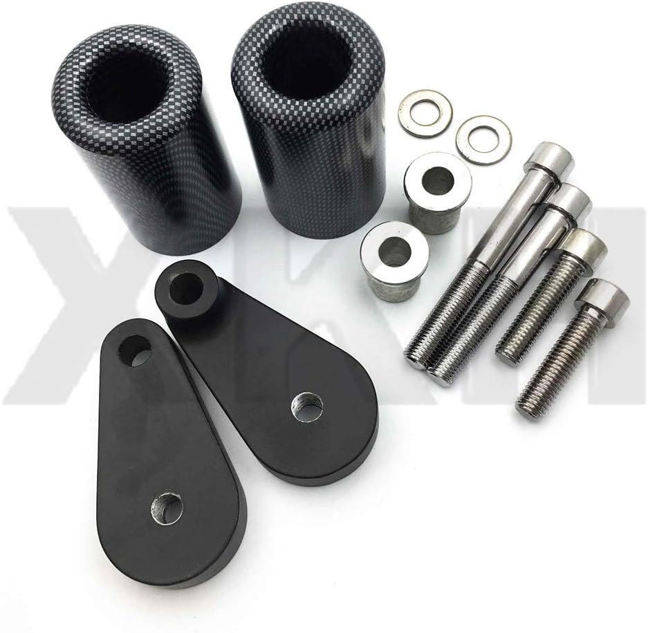 SMT-No Cut Frame Slider Crash Protector Compatible With 2004 2005 Kawasaki Zx10R Zx-10R Carbon [B075VLQHG4]