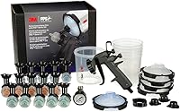 3M Performance Spray Gun Starter Kit 26778 with PPS 2.0 Cup, 15 Replaceable HVLP Nozzles & Air Valve - Lightweight Pro Auto Painter