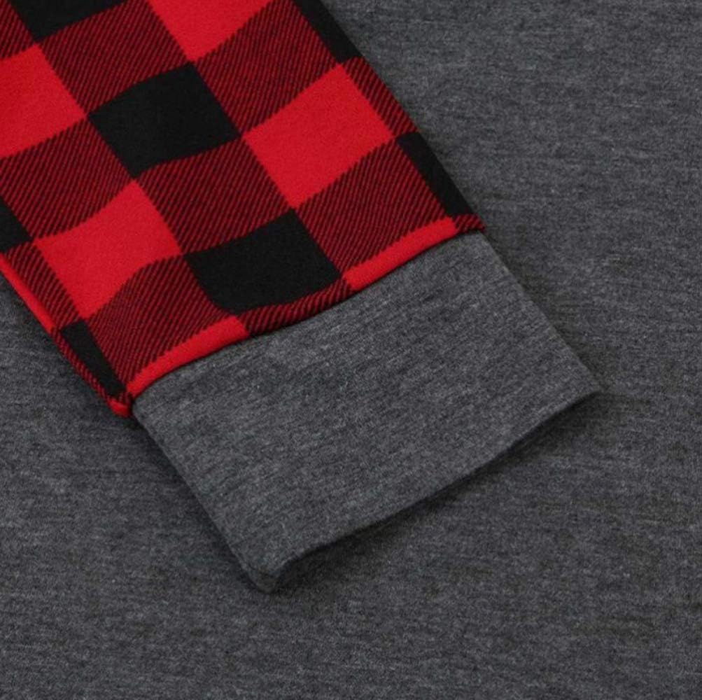 Womens Merry Christmas Striped Raglan Long Sleeve T Shirt Plaid Leopard Printed Tree Baseball Shirt Graphic Tees Tops - Image 5