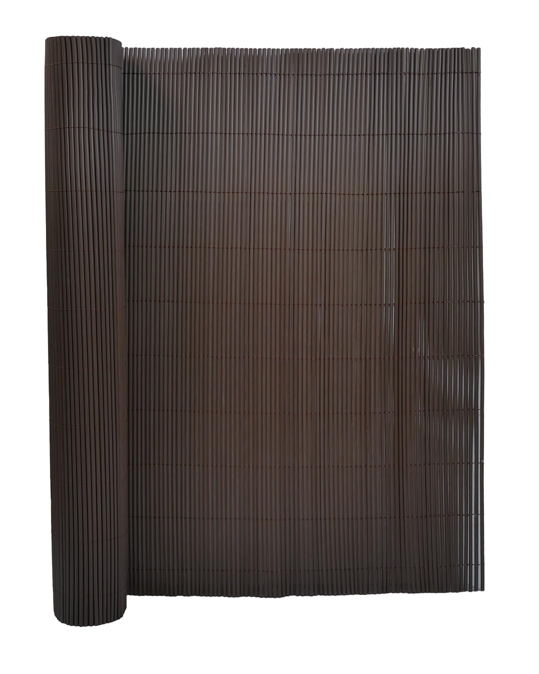 Mazovia Frangivista Balcone PVC 100x300 cm Marrone Effetto bambù Resistente Intemperie Raggi UV Frangivento Coperture Ombreggiante