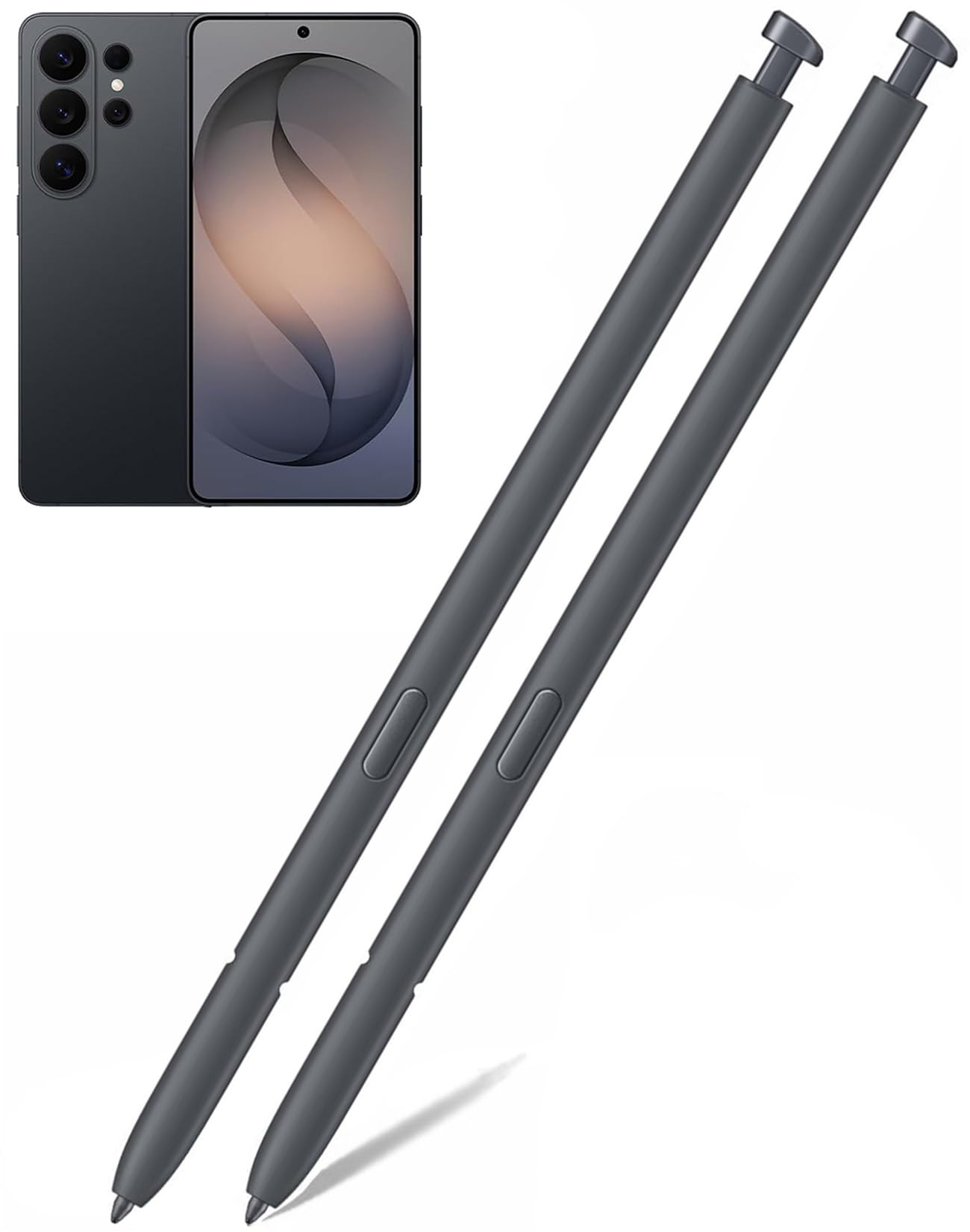 2 pezzi Galaxy Tab S6 Lite penna stilo compatibile con Samsung Galaxy Tab S6 Lite S Pen senza sostituzione Bluetooth + punte/pennini (grigio)