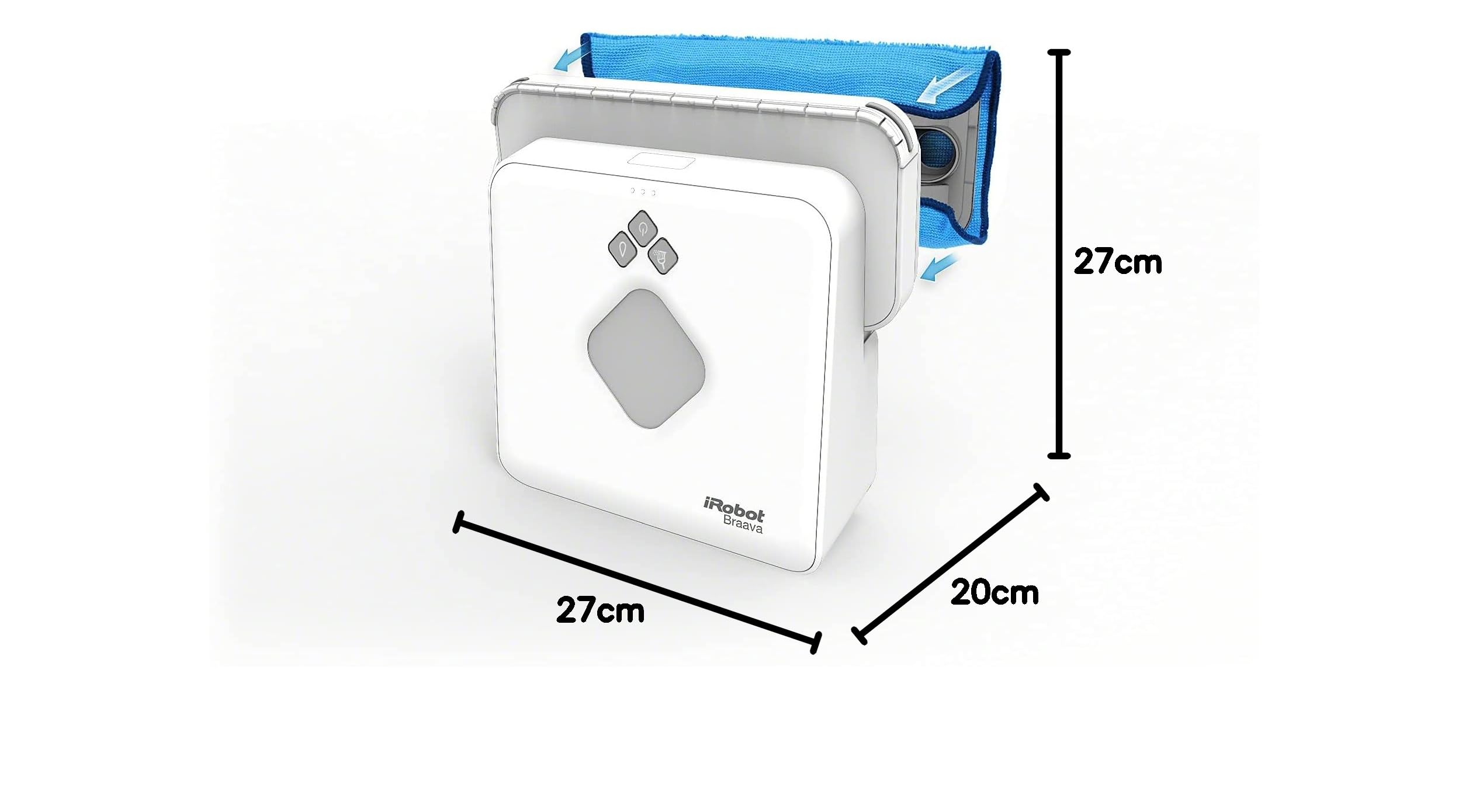 Kit di panni per mocio Roomba 105, Y0140, Q0120, Y0110, 6