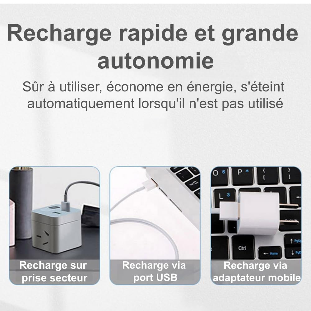 Kalivea CerviCalm Masseur Cervical Électrique Portable Multifonction - 6 Modes, 16 Niveaux, Thérapie Thermique, Recharge USB, Soulage Douleurs Cou & Épaule