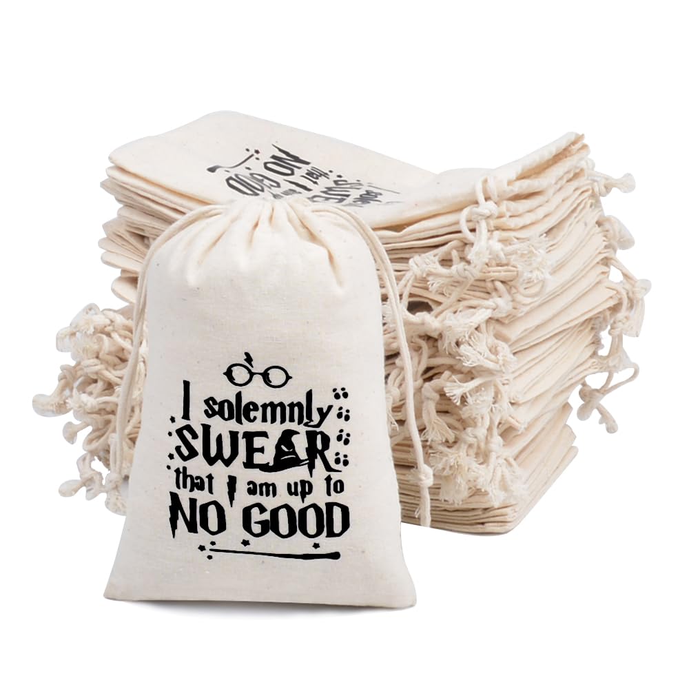 10 Premium Organic Muslin Drawstring Bags 4x6" - Wedding Party Favor Set for Bachelorette Hangover Kits & Holiday Gifting | Reusable Double-Layer