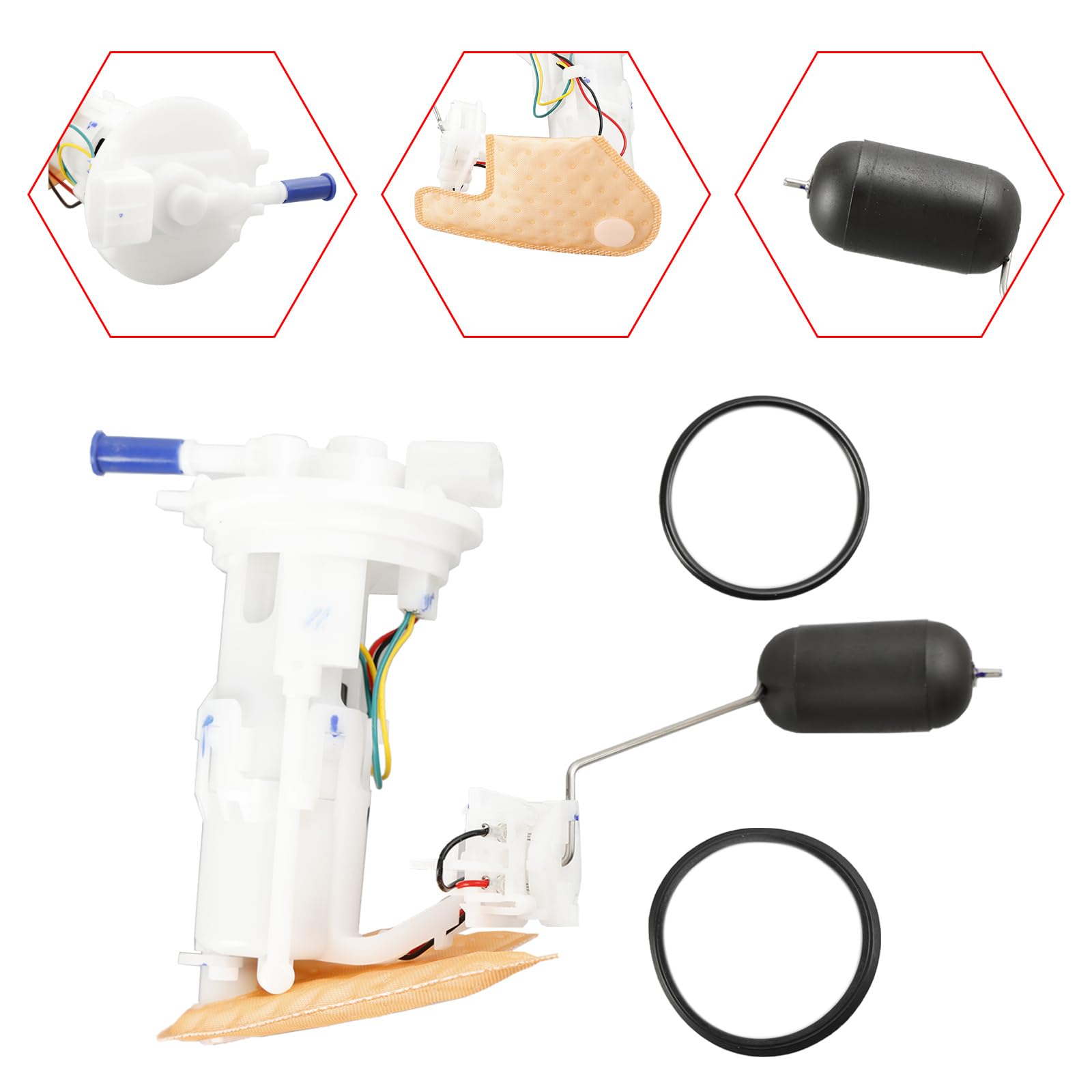 Topteng Fuel Pump Assy 16700-K77-V01 Apto para Honda SH125 ABS 2017-2020, Apto para Honda SH150 ABS 2017-2019
