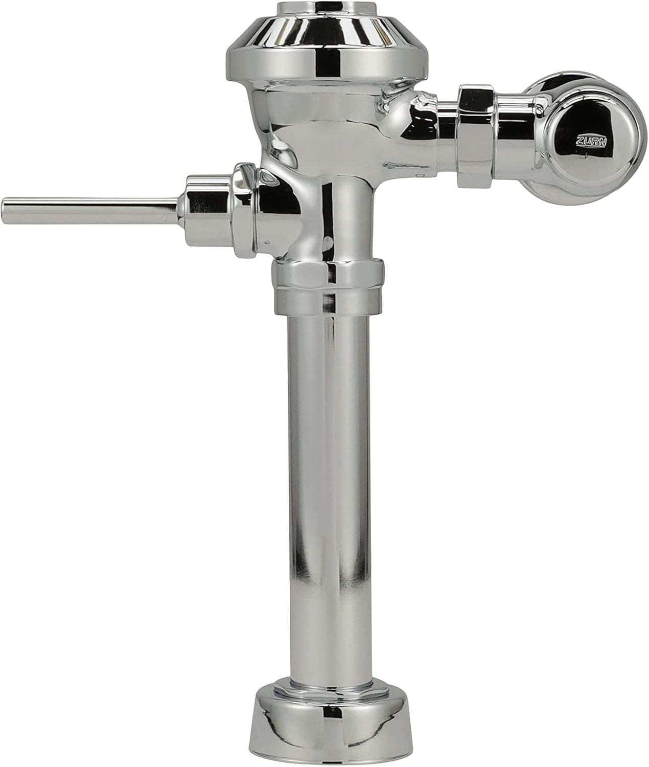 Zurn Z6000-YB-YC Aquaflush Exposed Manual Diaphragm Flush Valve with 3.5 GPF, Sweat Solder Kit, Cast Wall Flange in Chrome
