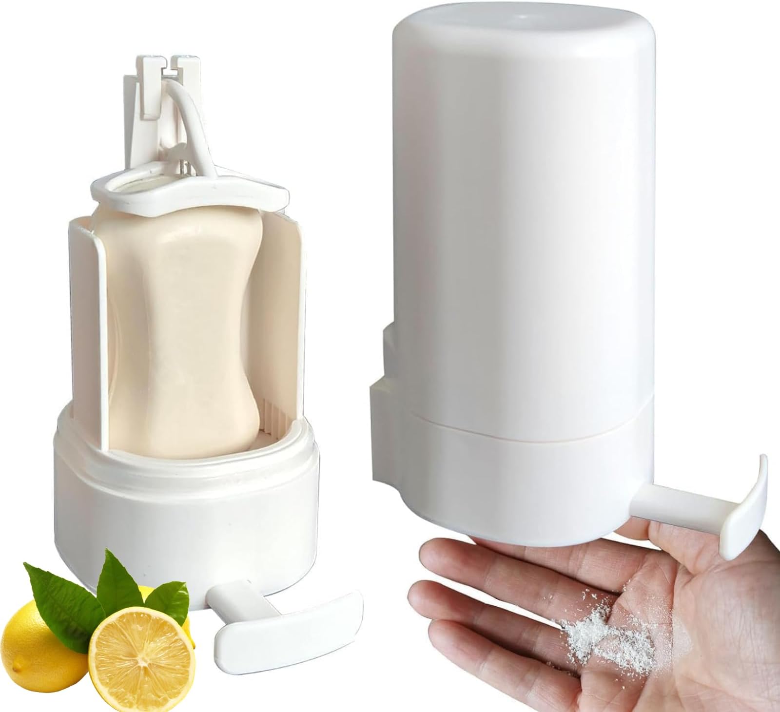 Soap Grinder for Bar Soap, Creative Wall-Mountable Soap Grinder Dispenser for Bar Soap, No Drilling Waterproof Soap Container Grinder, Built in Bar Soap Dispenser, Soap Bar Dispenser