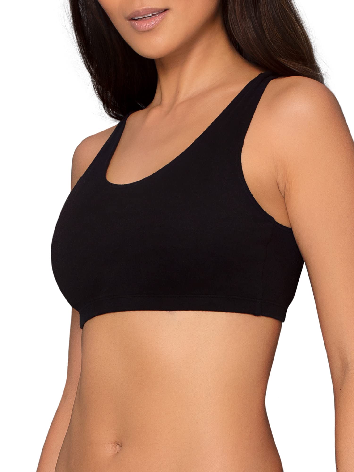 Fruit of the Loom Reggiseno Sportivo da Donna Costruito in Stile Canotta