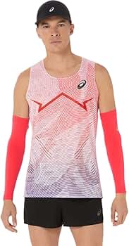 【美品】ASICS RUN SINGLET MEN'S LIGHT MESH SINGLET | Men | Digital Aqua