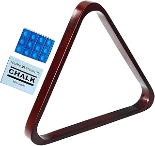Amagogo Mesa de Billar con Soporte Triangular para Bolas, Mesa de Billar, Equipo de Madera Triangular, Soporte para Bolas de Billar, recolector para Mesa de