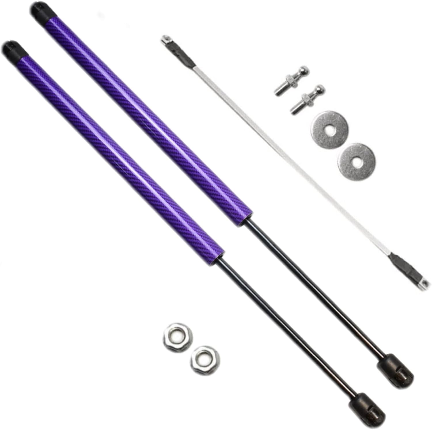 TSUBASA Lift Supports for Jetour Dashing 2022 2023 2024 2025 Front Hood Bonnet Modify Gas Struts Carbon Fiber Shocks Absorber Damper Spring (Normal Black)