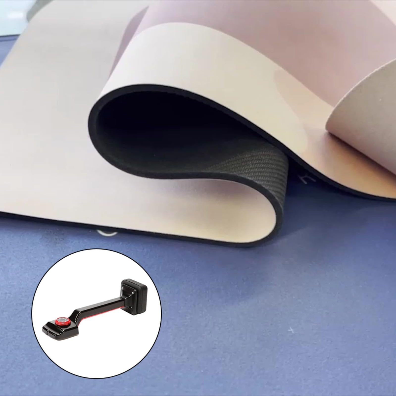 Barella regolabile per moquette fai da te, manico estensibile da 48 a 61 cm con morsetti seghettati e lunghezza dell'ago regolabile, impugnatura in schiuma metallica per pavimenti domestici