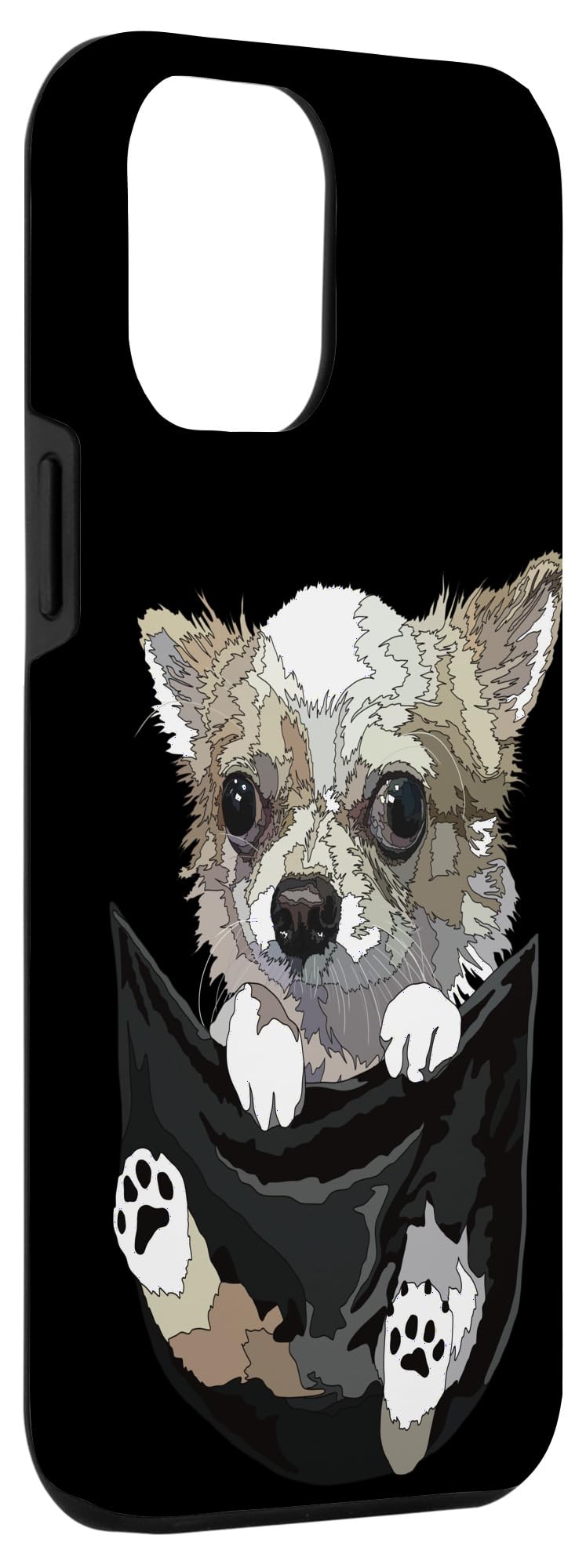 iPhone 14 Pro Max Chihuahua In Pocket Chihuahua Puppy Long Haired Dog Lover Case - Image 3