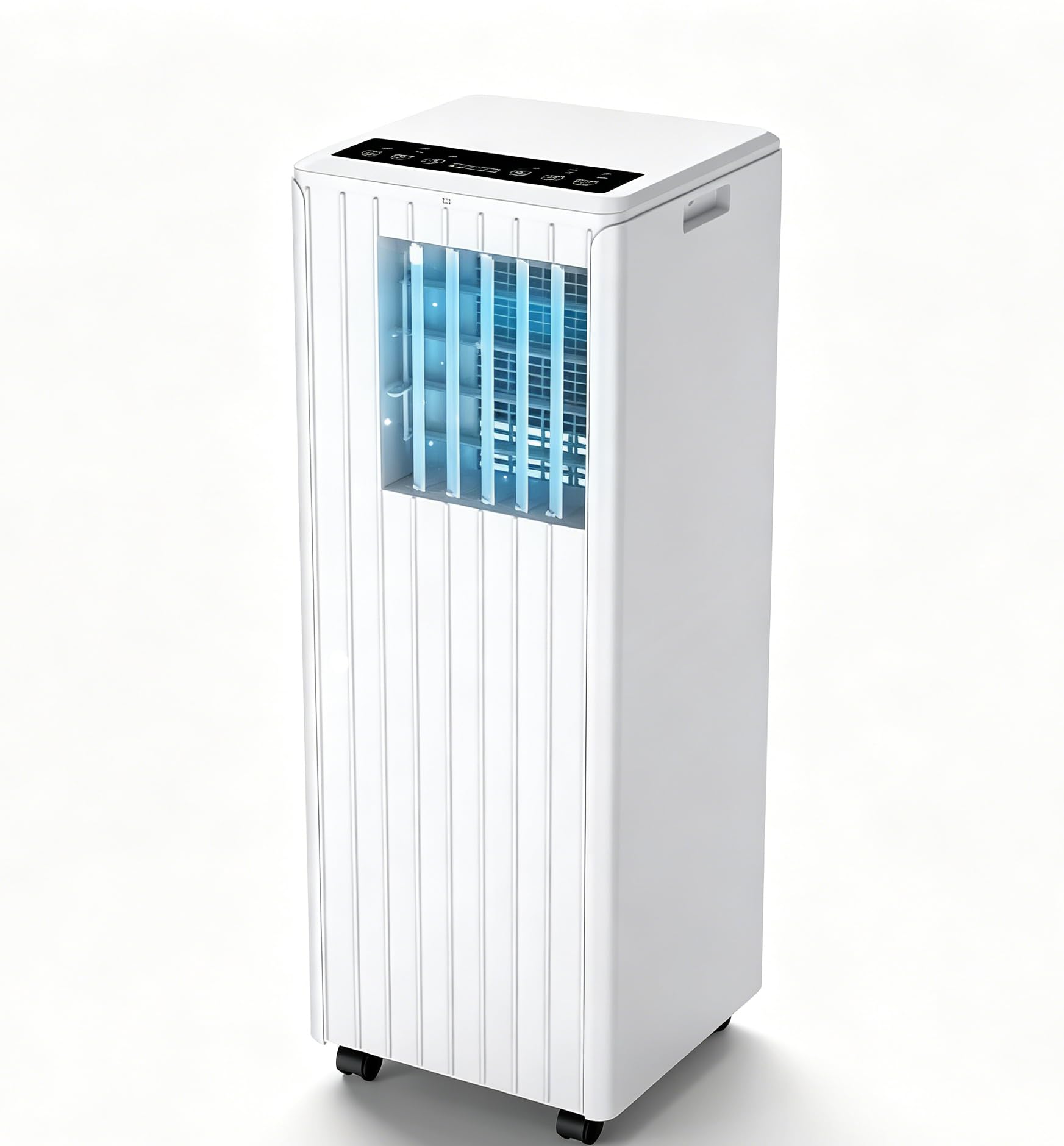 Zstar White 9000 Btu Portable Air Conditioner - 4-In-1 Ac Unit With Dehumidifier, Fan & Sleep Mode - Cools Rooms Up To 300 Sq.ft - Window Kit Included - R290 - Remote - Energy Class A