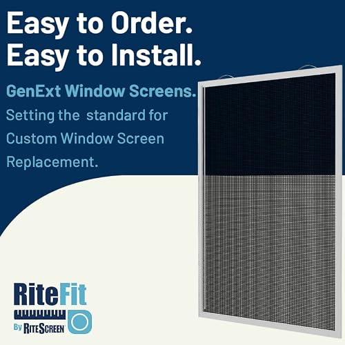 Custom Window Screen Replacement - Fully Assembled, Extruded, Slider Screen (SL5). The SL5 Uses Two Leaf Springs to Help Secure the Screen in Your Window & Pull Rail for Easy Installation & Removal